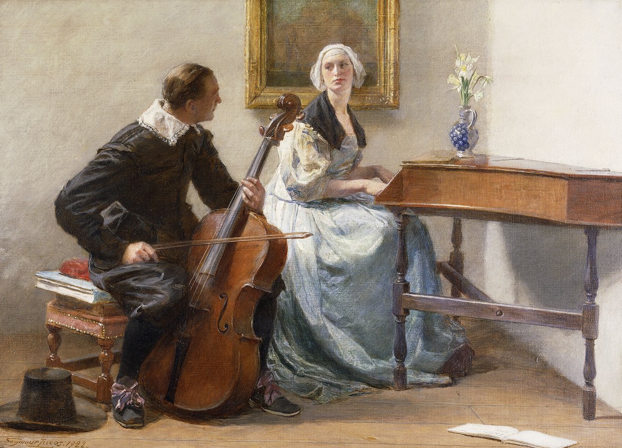 Een onverwachte vraag, 1922 door John Seymour Lucas