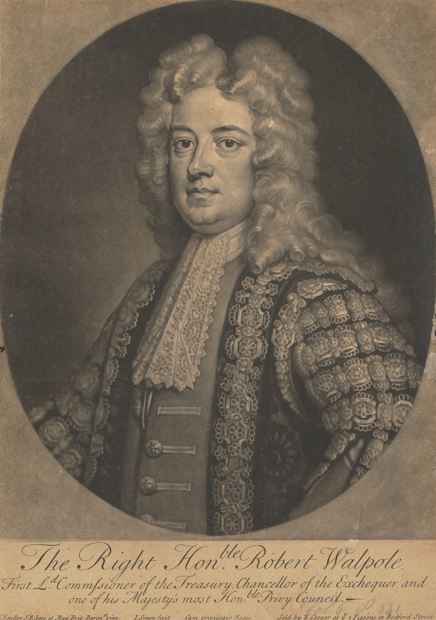 Sir Robert Walpole door John Simon