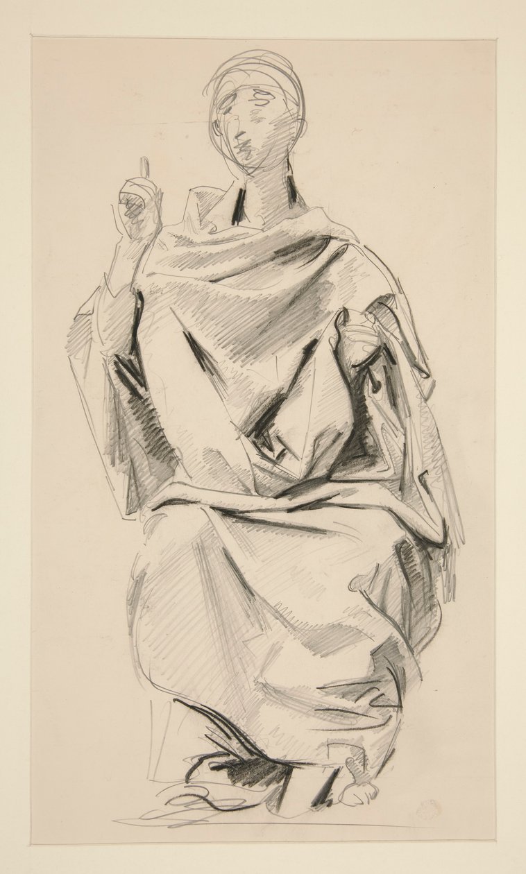 Geklede Figuur door John Singer Sargent