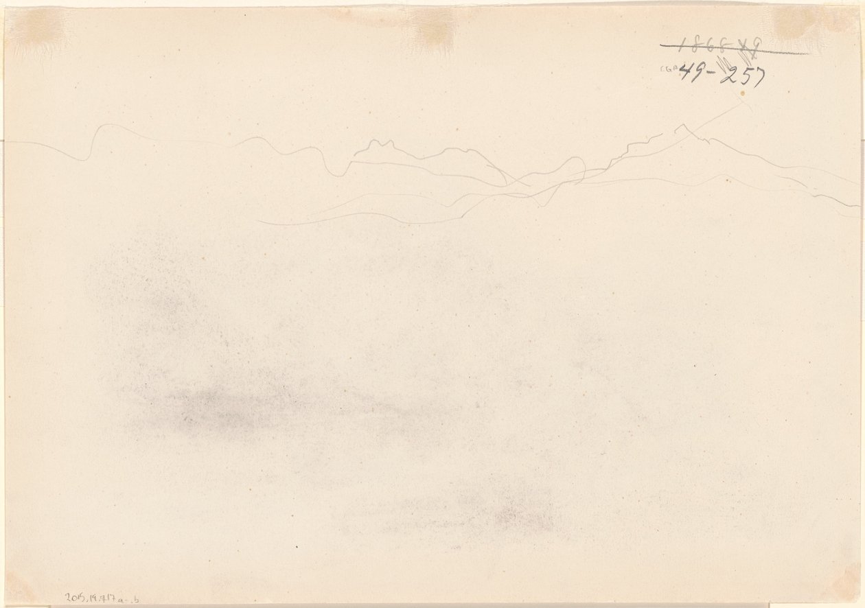 Bergen [verso] door John Singer Sargent