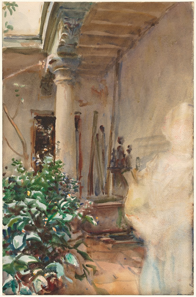 De Patio door John Singer Sargent