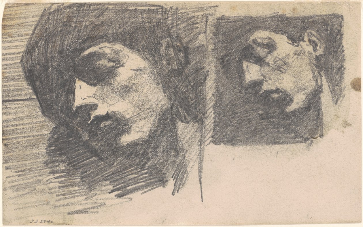 Twee Hoofden door John Singer Sargent