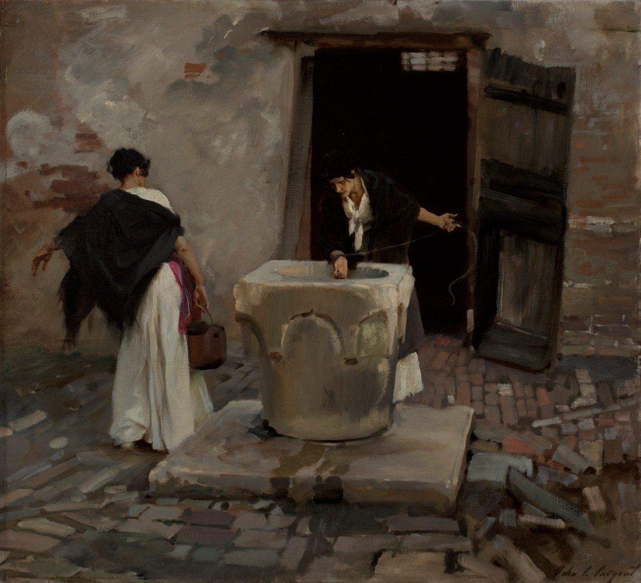 Venetiaanse Waterdragers door John Singer Sargent