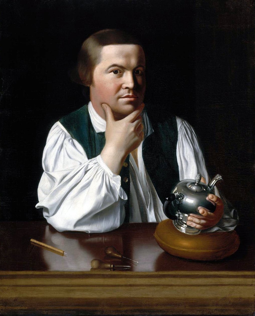Portret van Paul Revere door John Singleton Copley