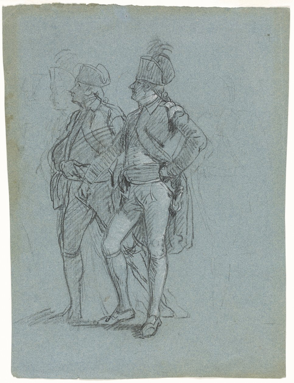 Schets voor "Belegering van Gibraltar" door John Singleton Copley