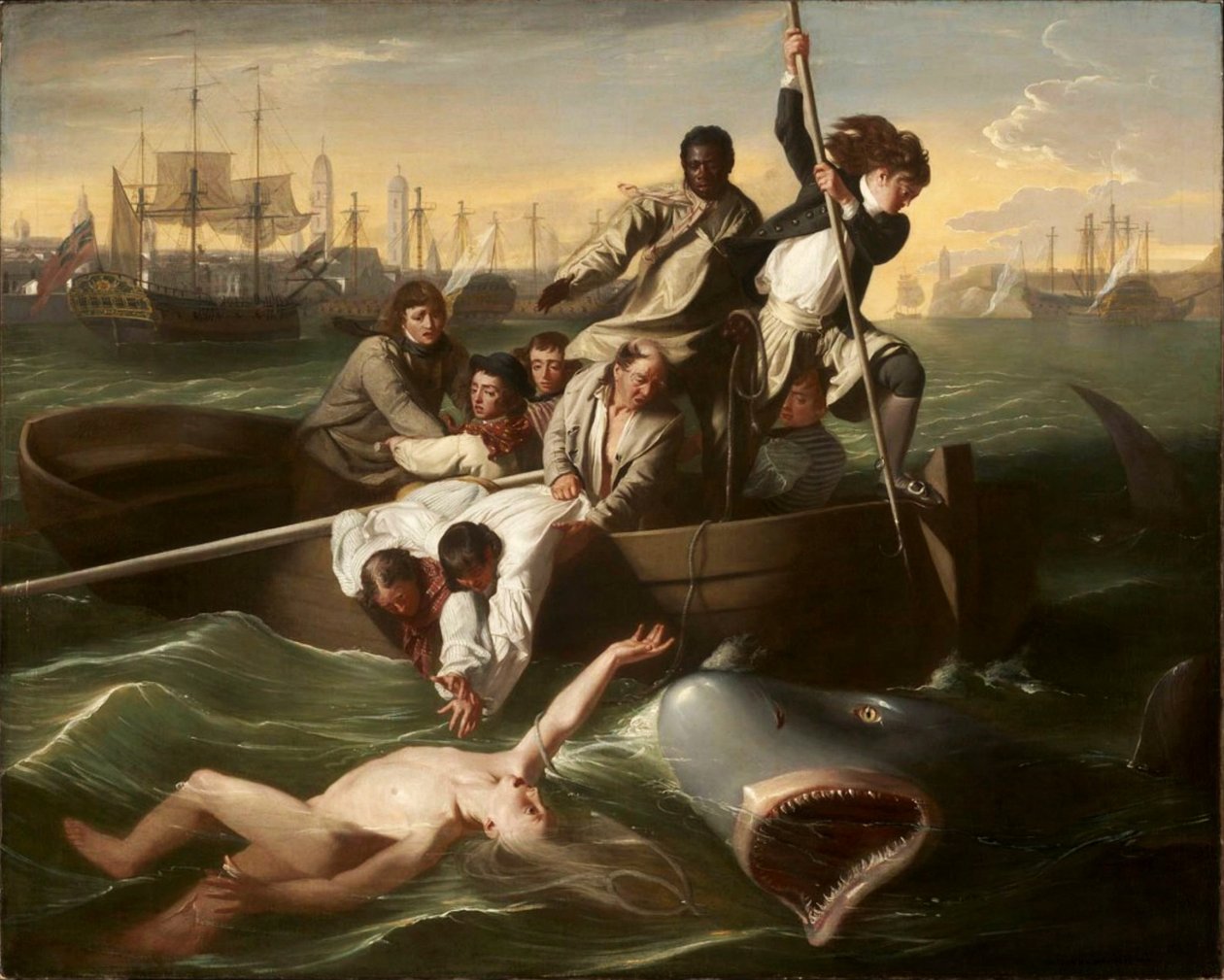 Watson en de haai door John Singleton Copley