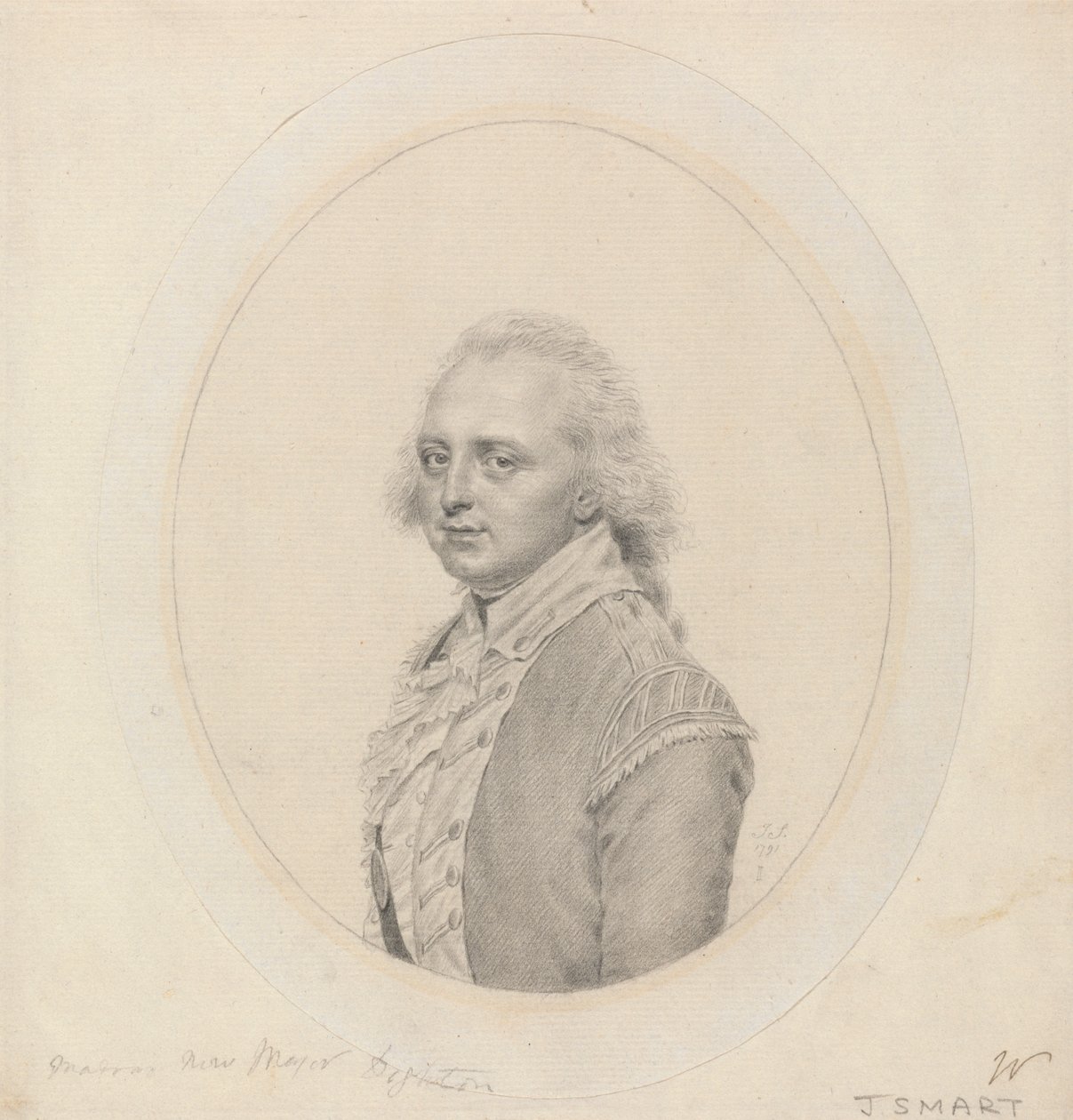 Portret van Lt. John Dighton door John Smart