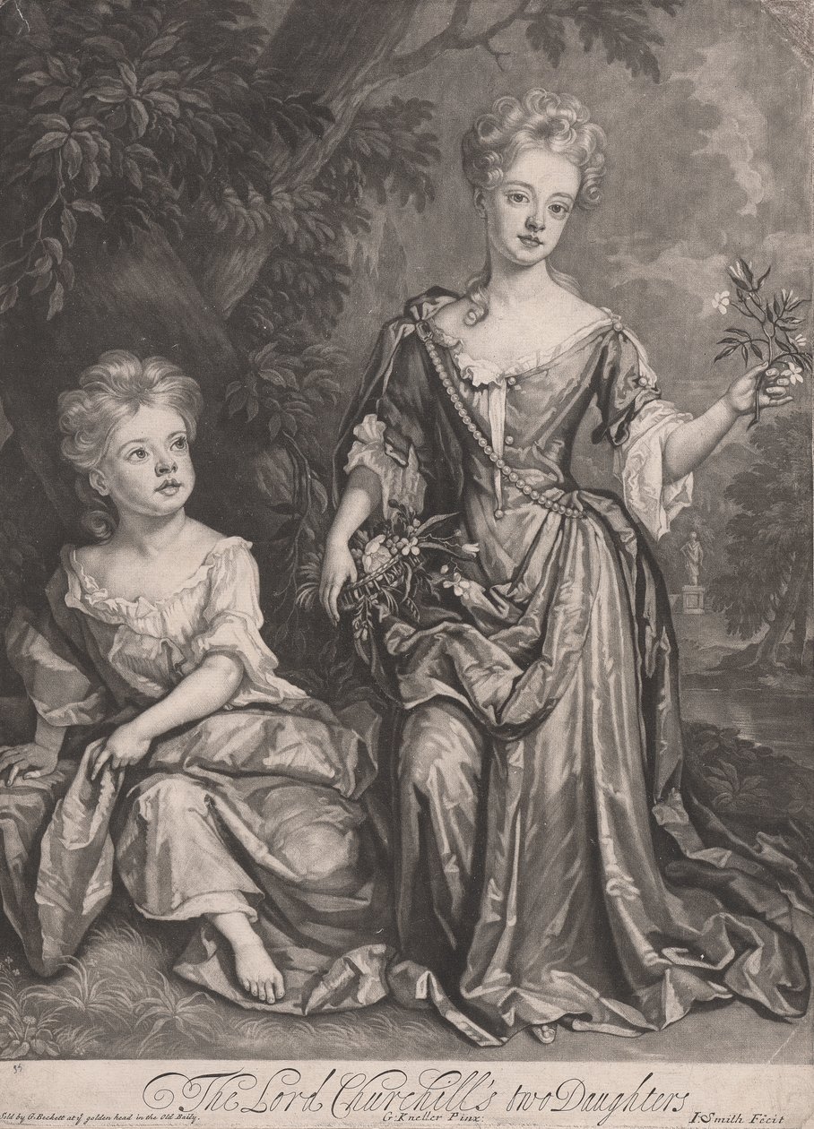Henrietta en Anne Churchill door John Smith