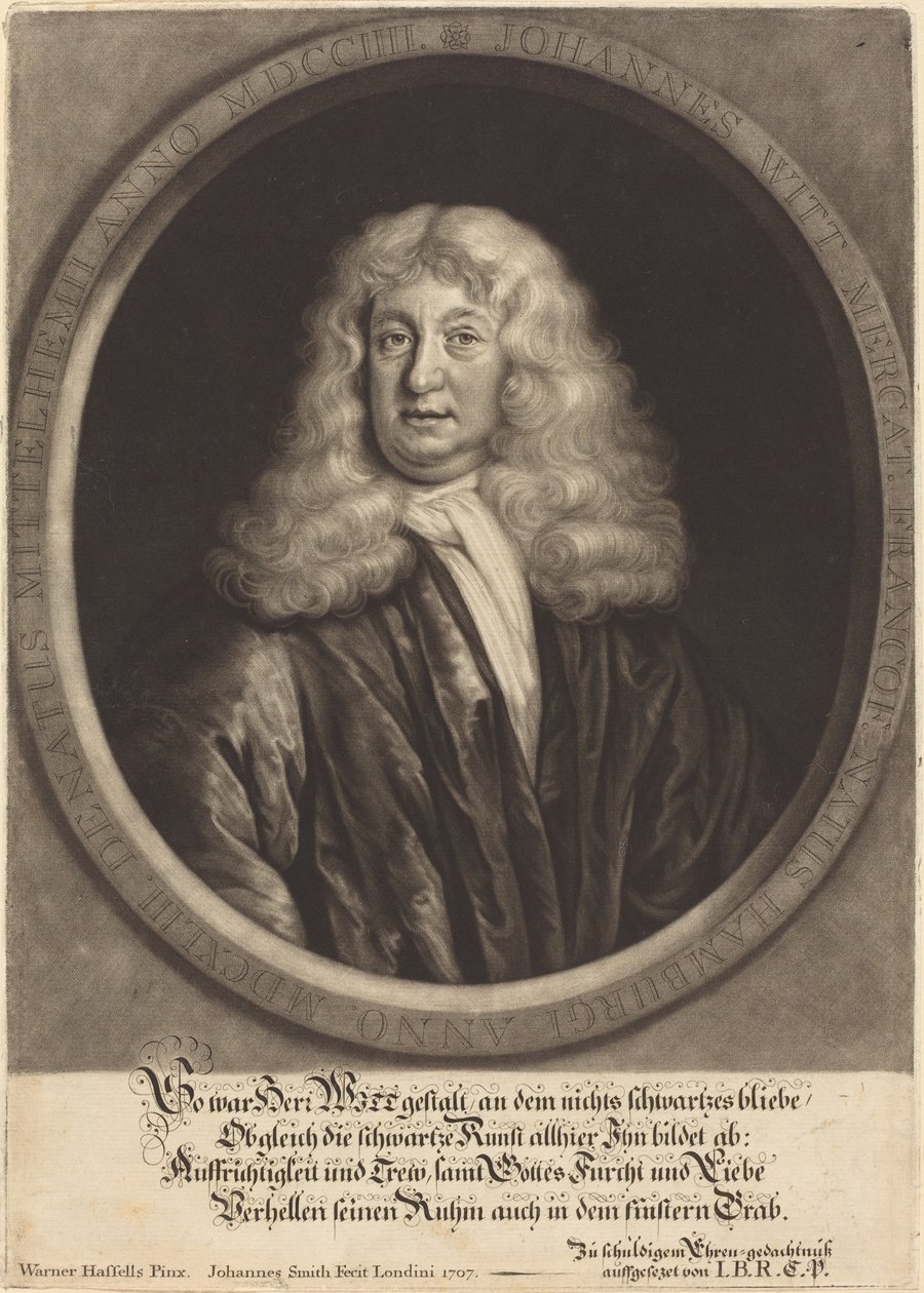 Johannes Witt door John Smith after Werner Hassells