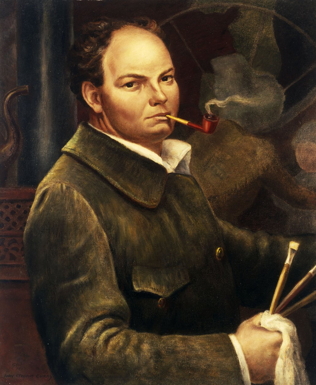 Zelfportret door John Steuart Curry