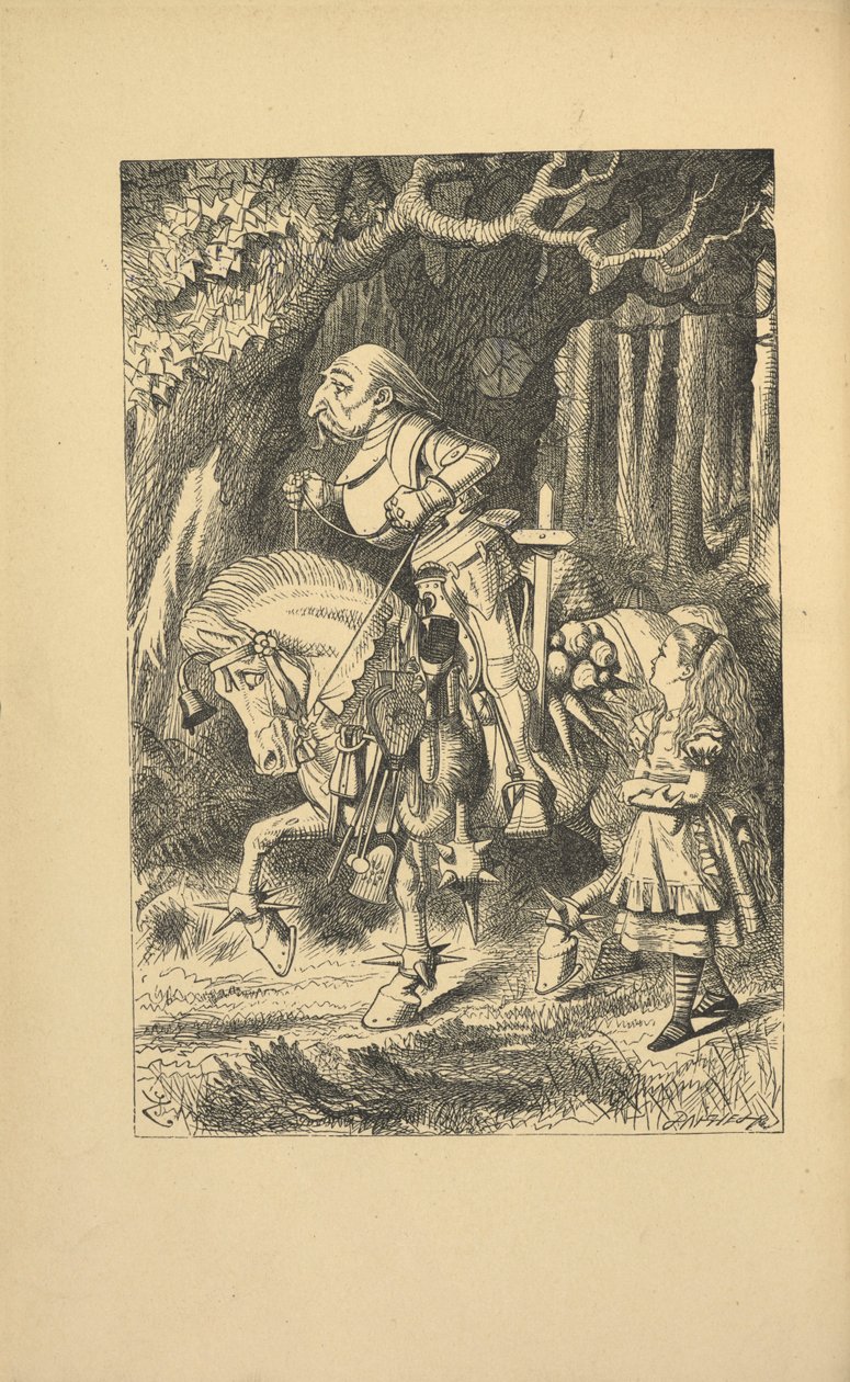 Alice en de Witte Ridder door John Tenniel