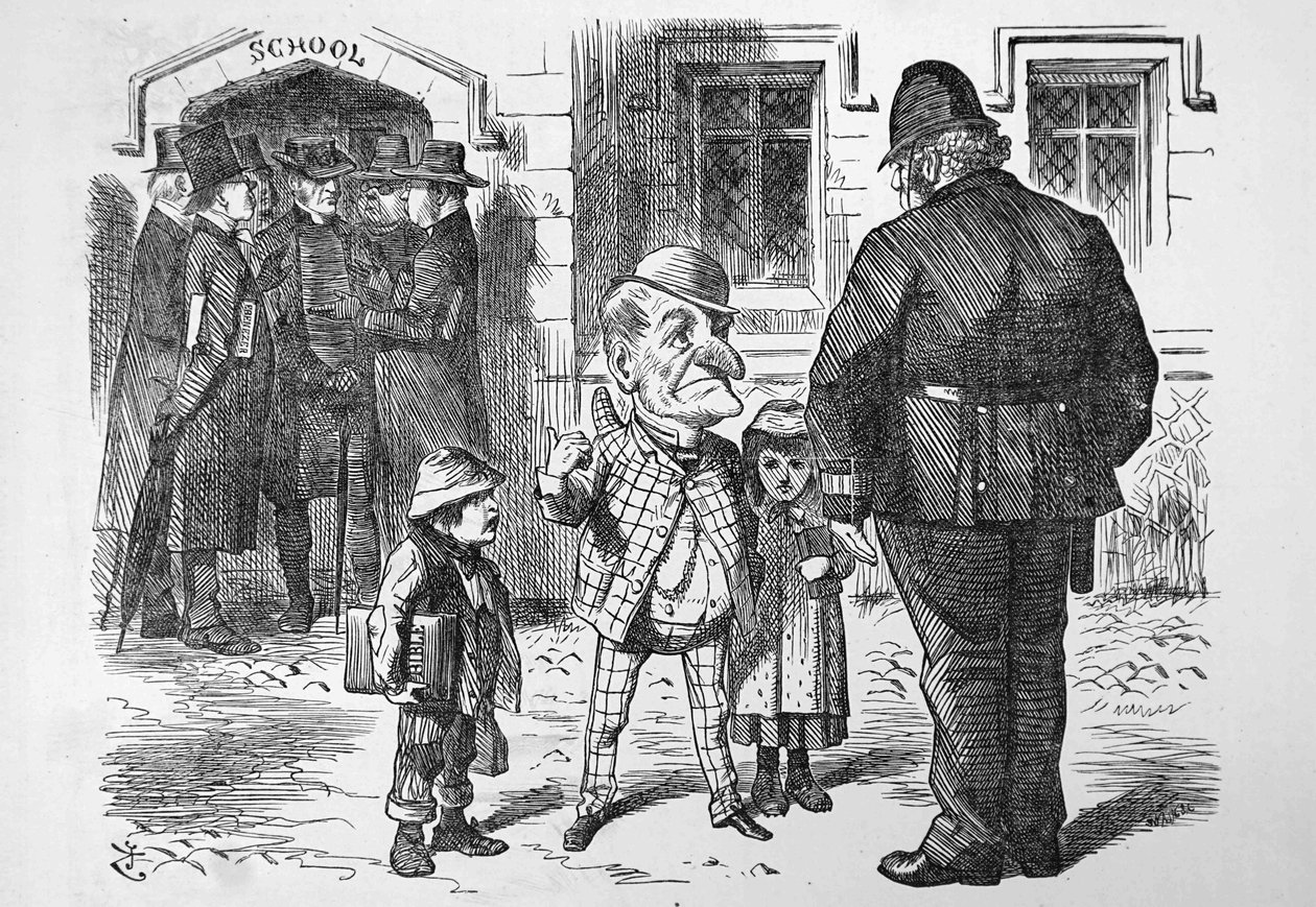 Mr Punch doet een beroep op John Bull door John Tenniel
