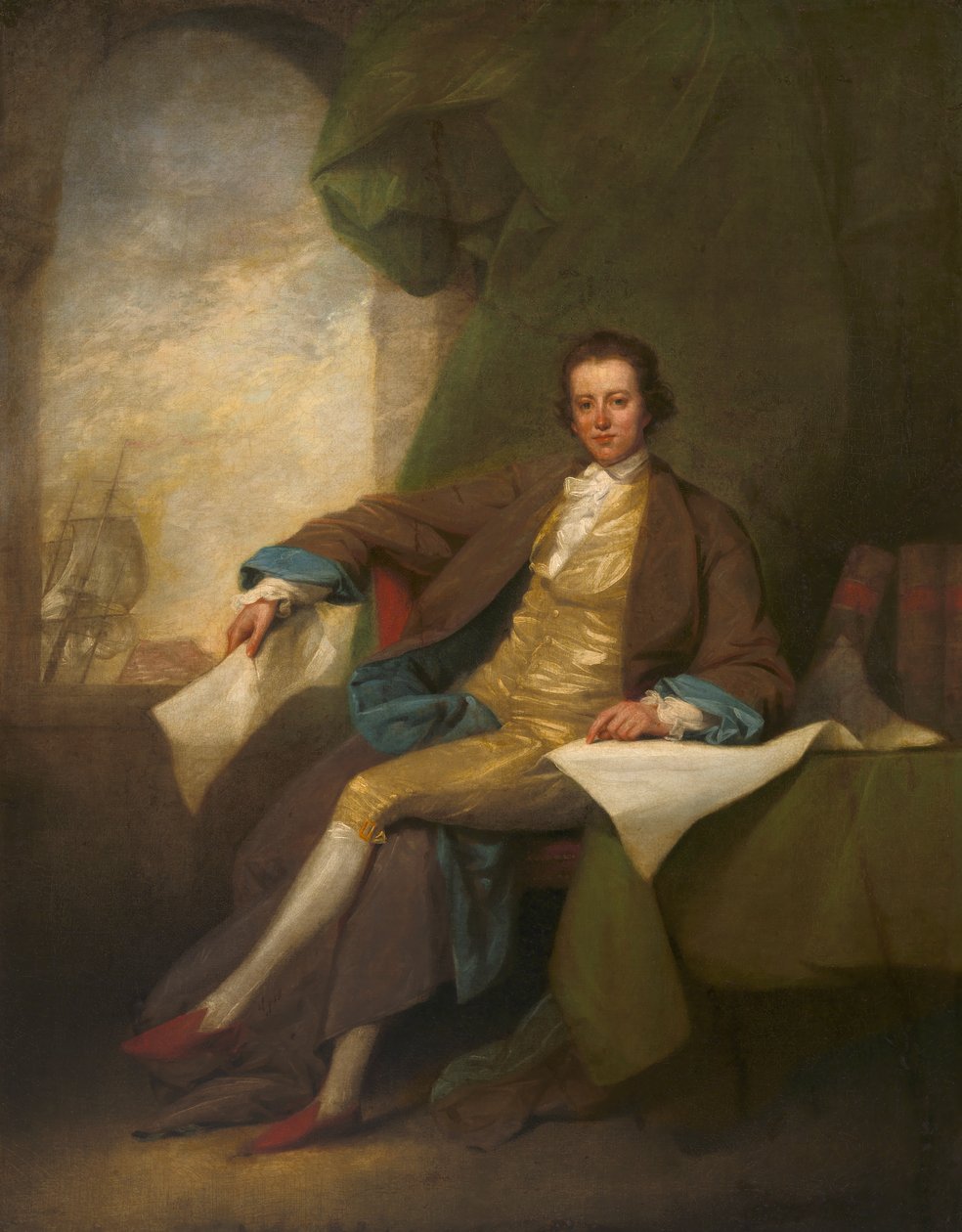 Samuel Blodget, ca. 1784 door John Trumbull