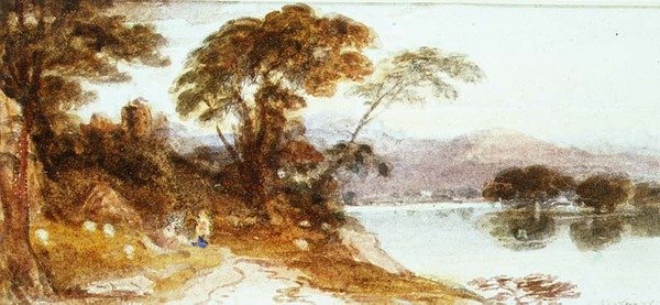 Landschap door John Varley