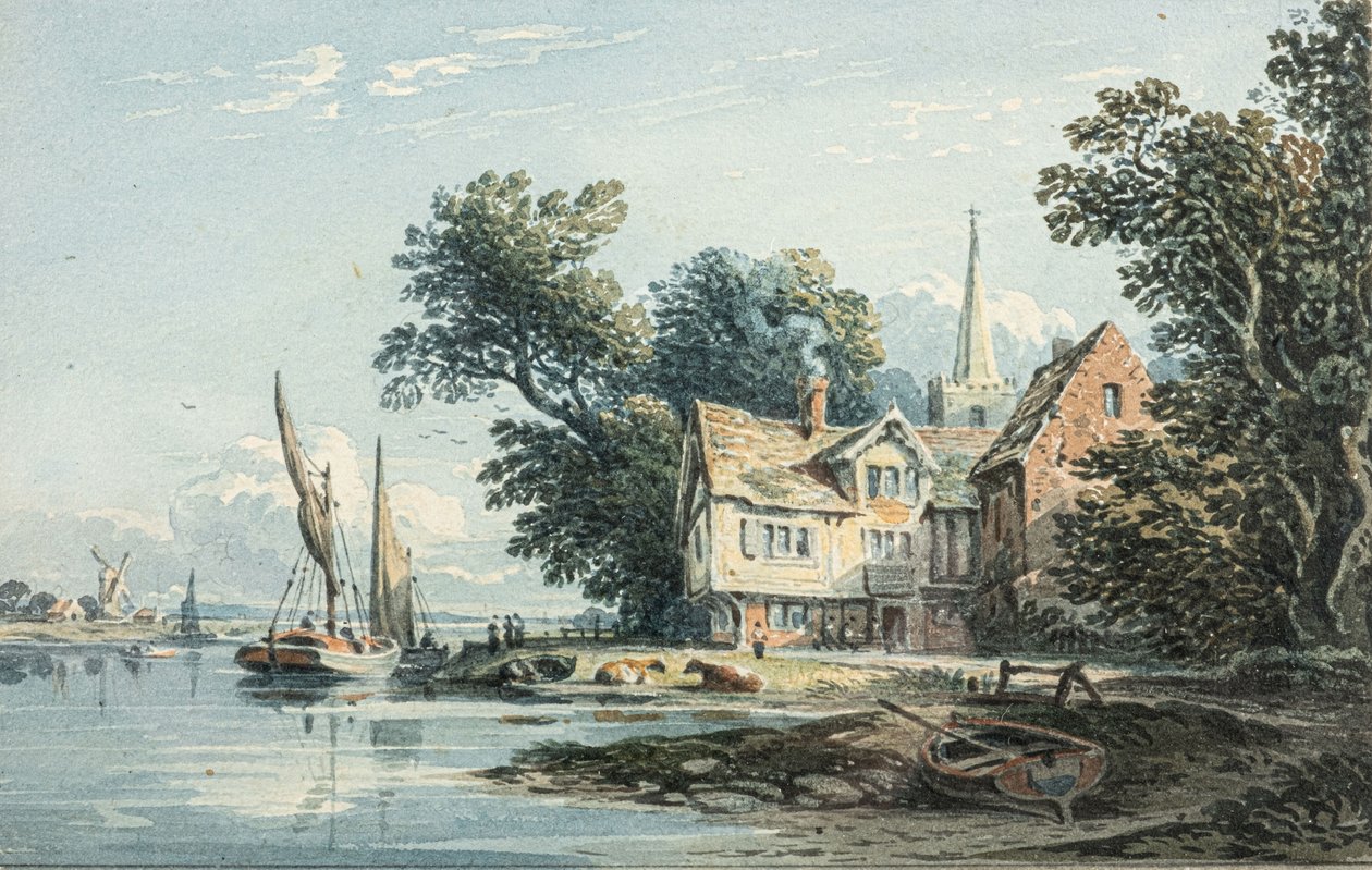 Op de Theems bij Chiswick door John Varley