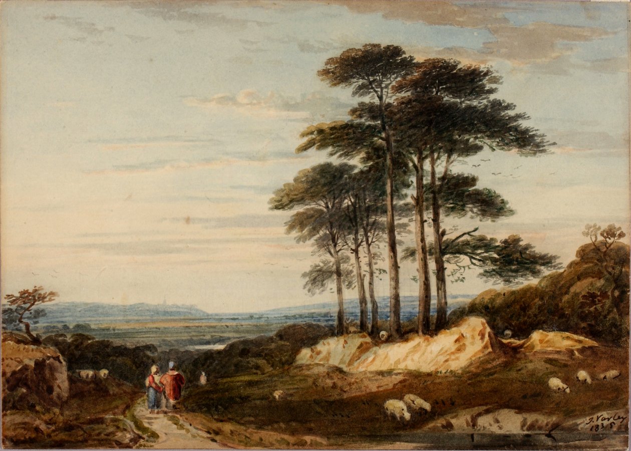Landschap, 1835 door John Varley I