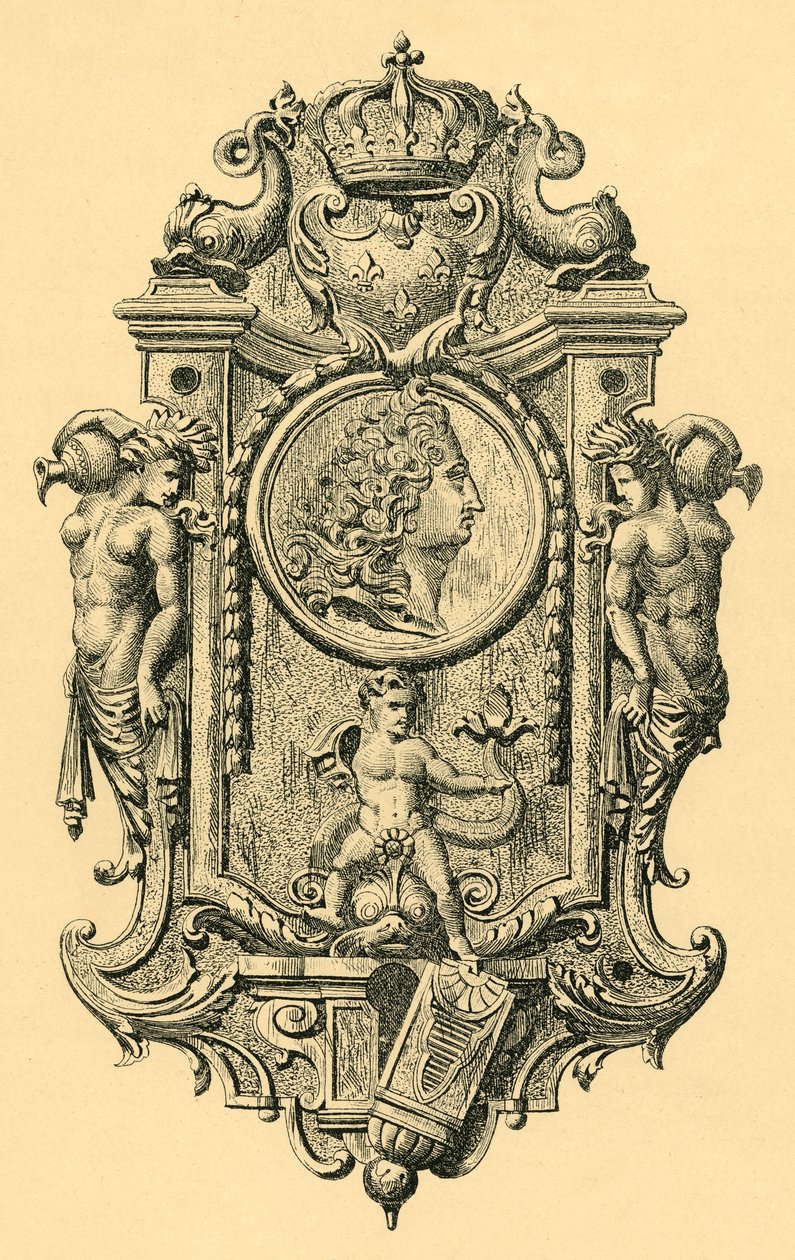 Stalen sleutelplaat, begin 18e eeuw, 1881 door John Watkins