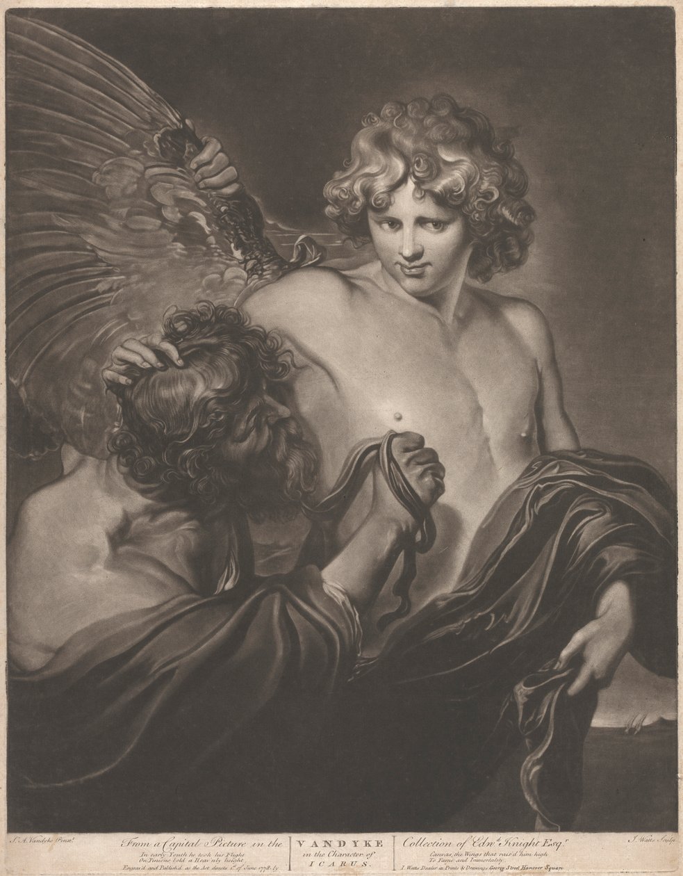 Van Dyke in de rol van Icarus door John Watts