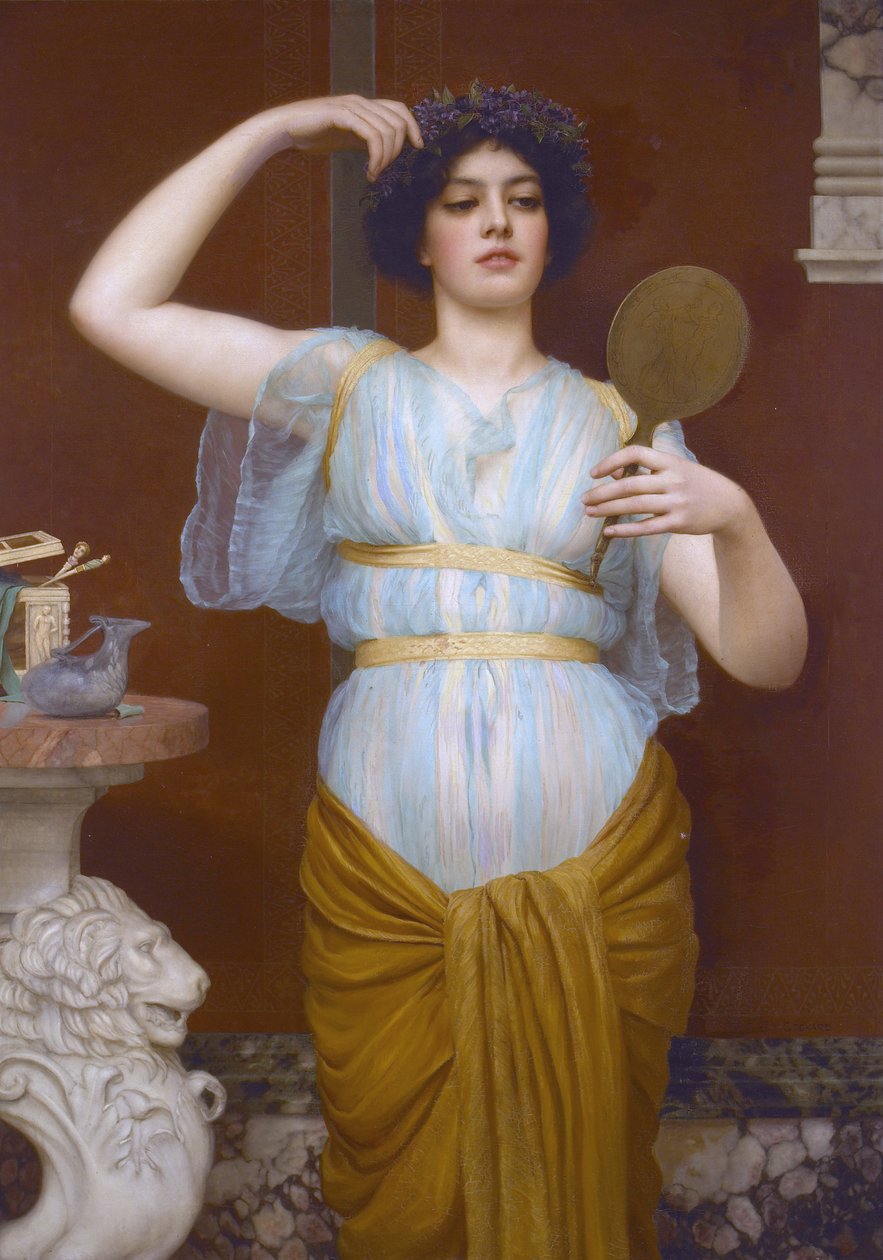 Ionisch, 1890s door John William Godward