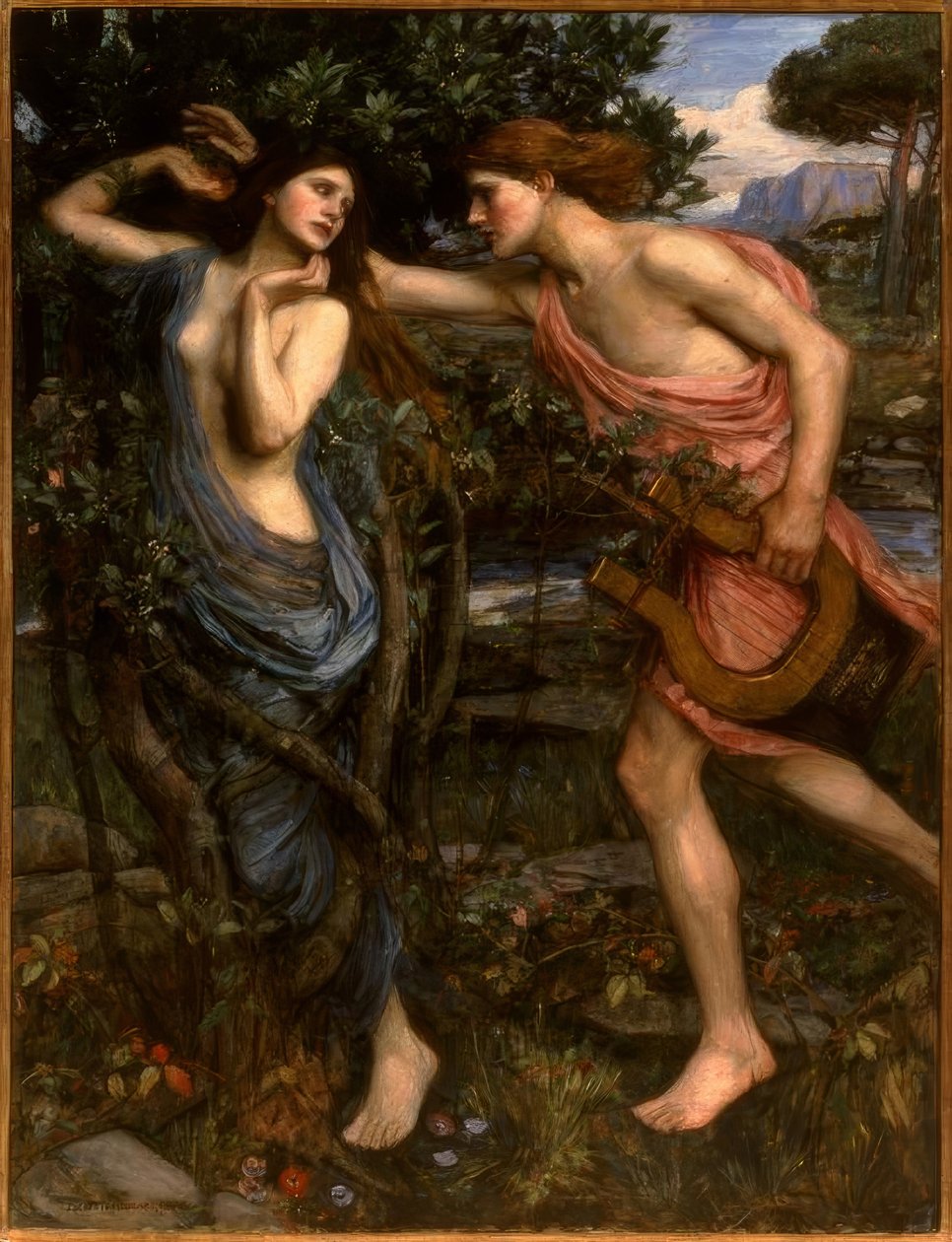 Apollo en Daphne door John William Waterhouse