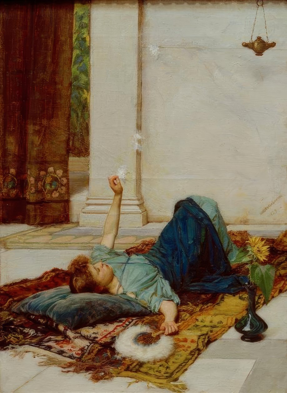 Dolce far niente door John William Waterhouse