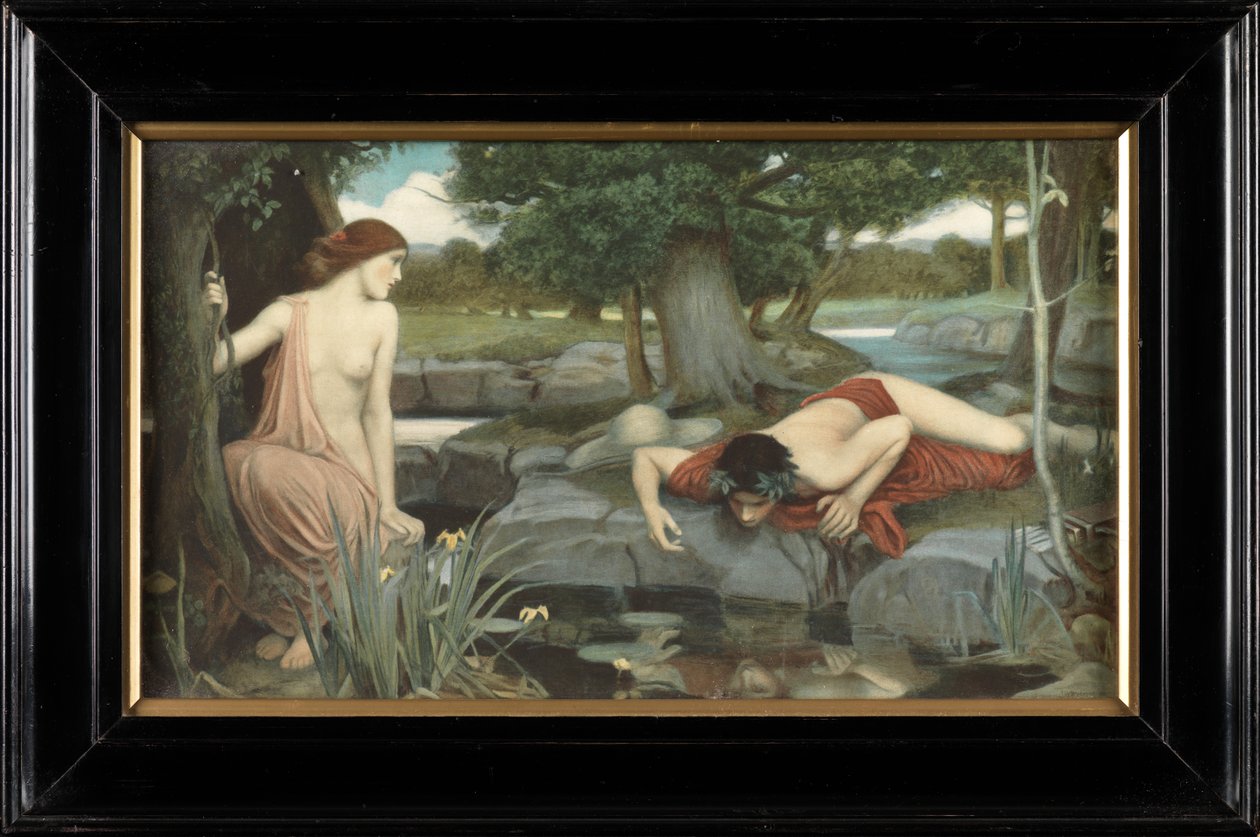 Echo en Narcissus door John William Waterhouse