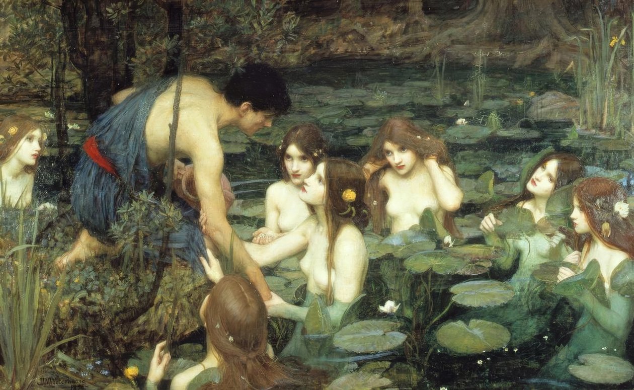 Hylas en de nimfen door John William Waterhouse