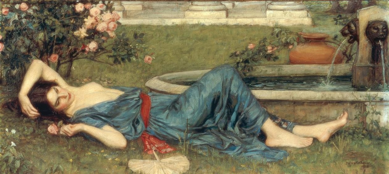 Zoete Zomer door John William Waterhouse