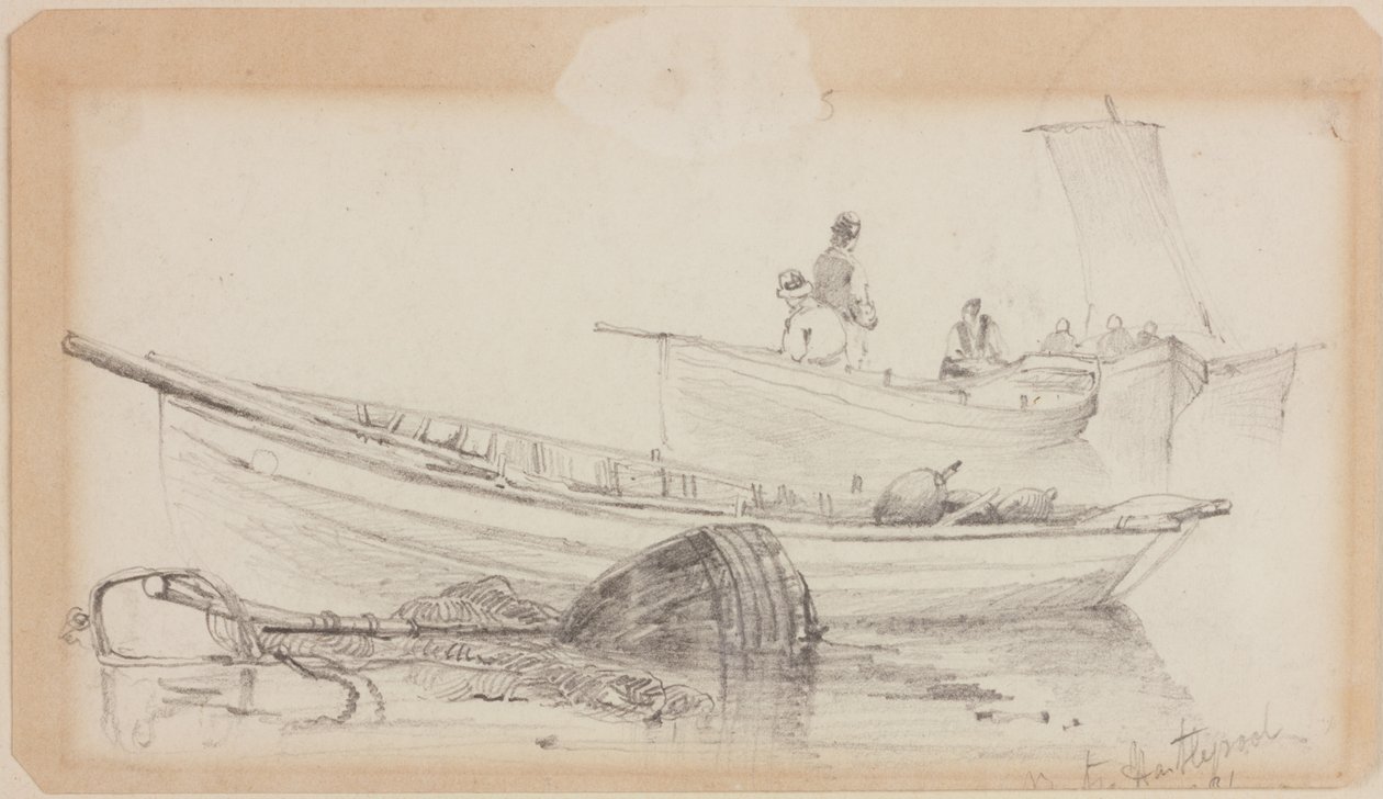 Boten en Boei - Hartlepool door John Wilson Carmichael