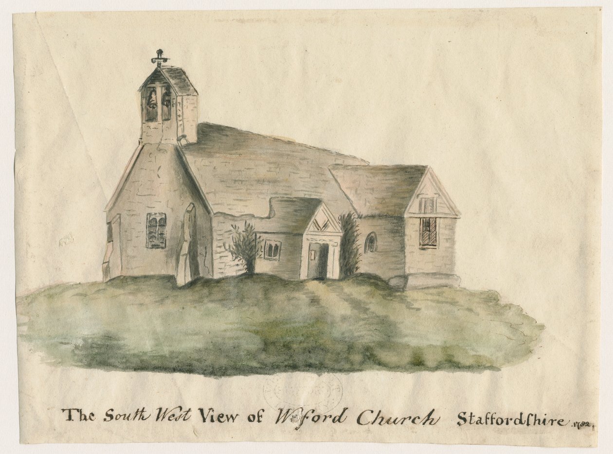 Weeford Kerk door John Wright