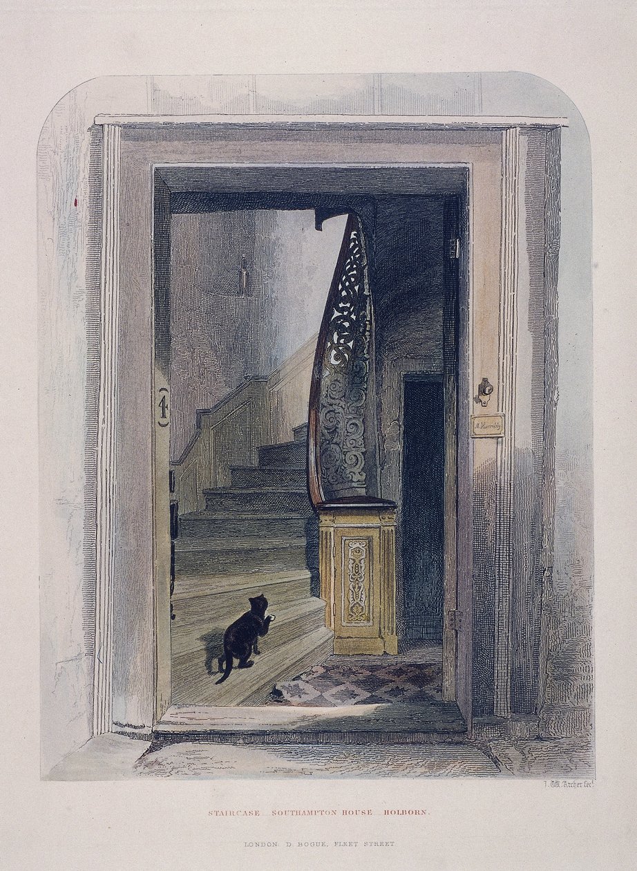 Southampton House, Chancery Lane, Londen, 1851 door John Wykeham Archer