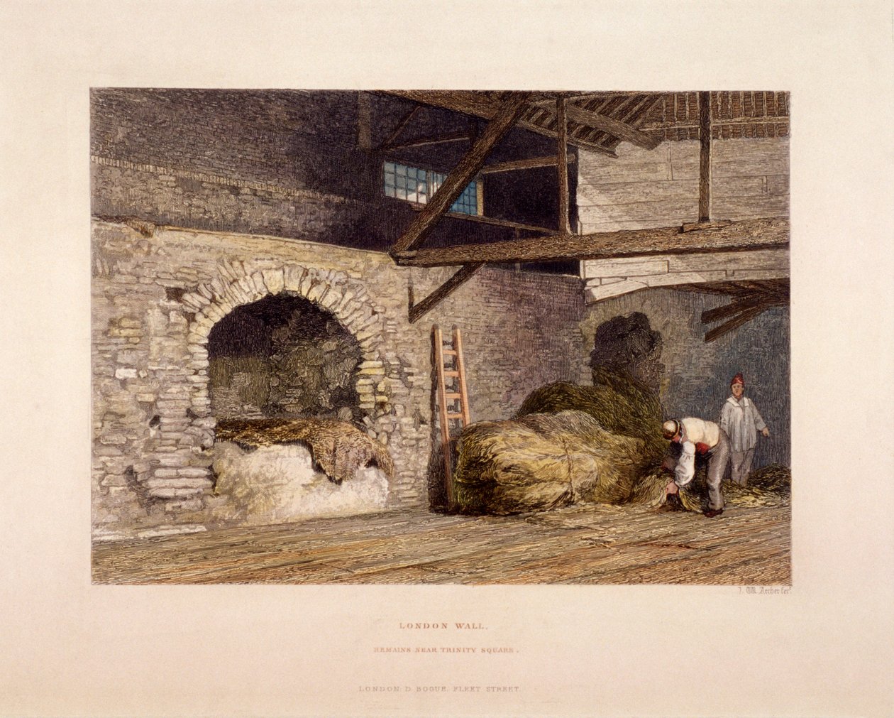 Trinity Square, Londen, 1851 door John Wykeham Archer