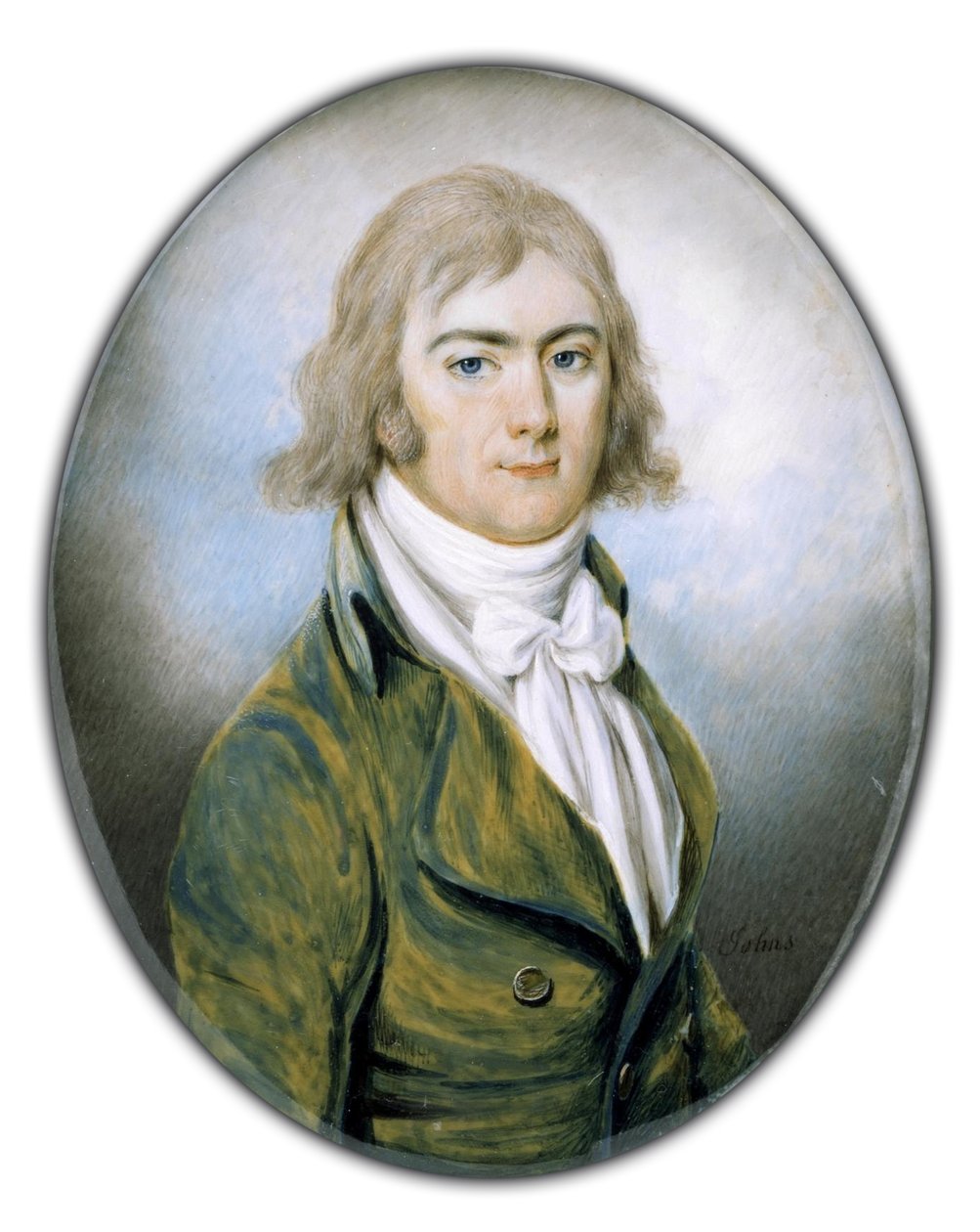 Portret van een man door Johns