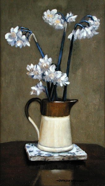 Een kan met narcissen door Johnson Hayward