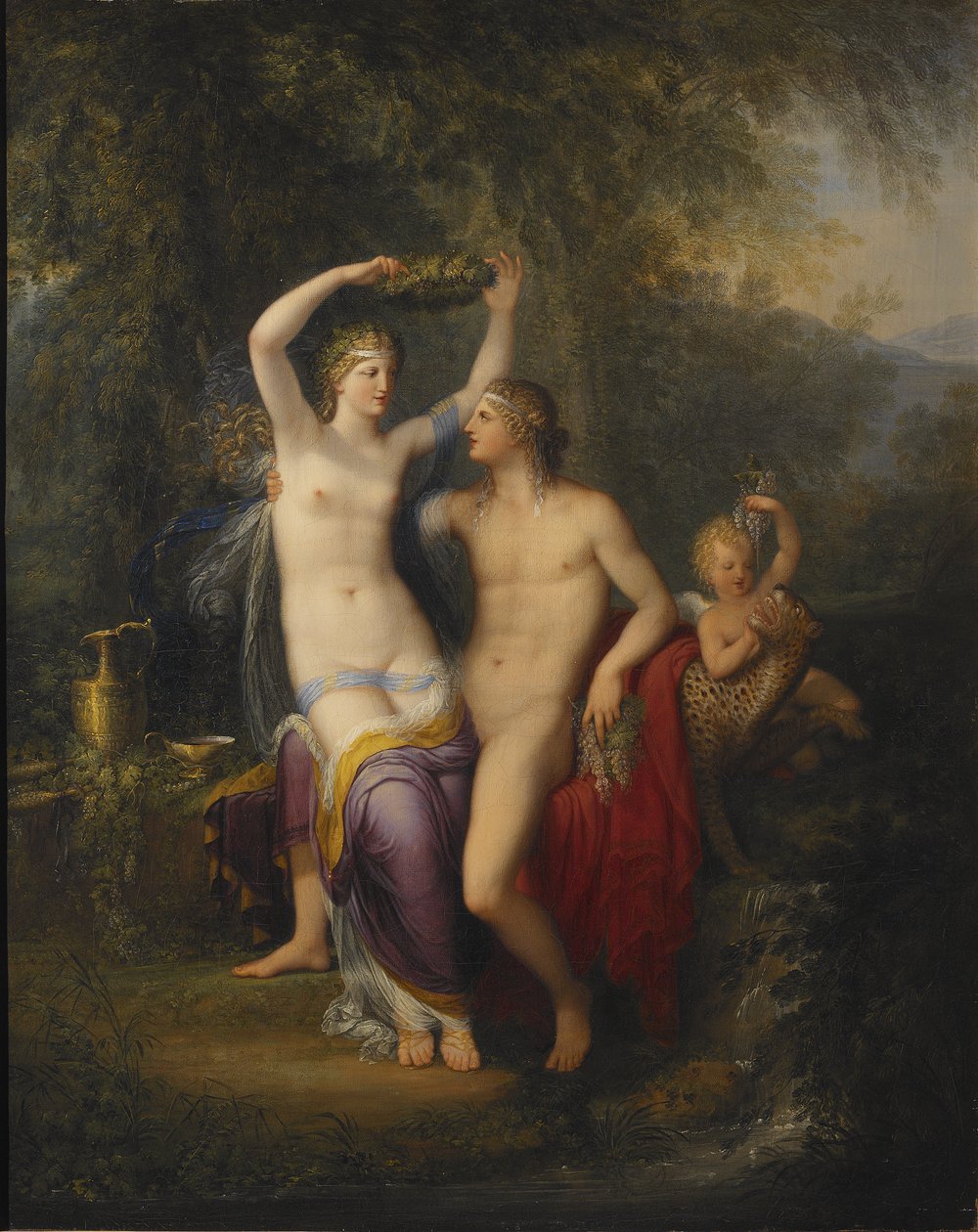 Bacchus en Ariadne door Jonas Akerstrom