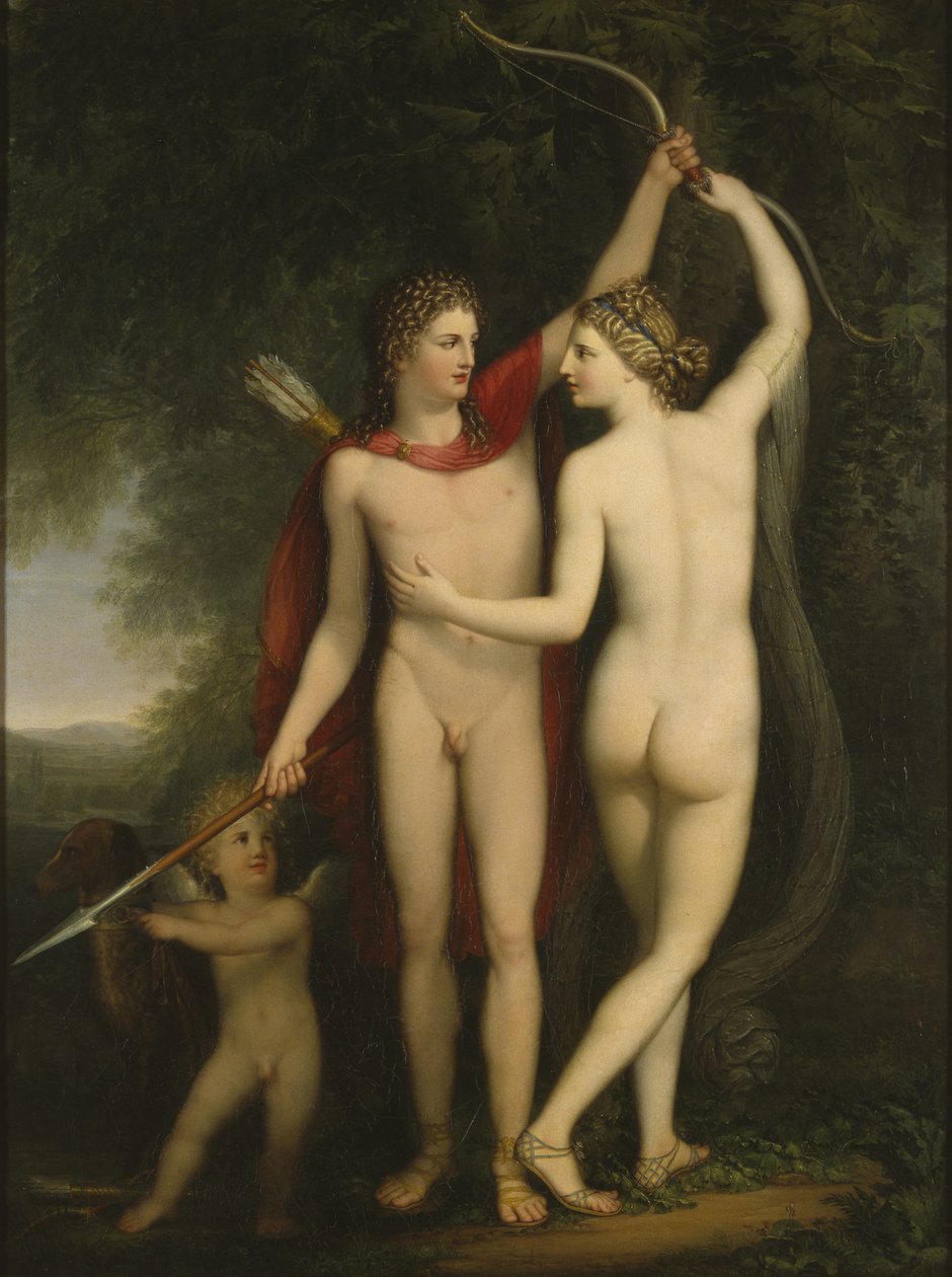 Venus, Adonis en Cupido door Jonas Akerstrom