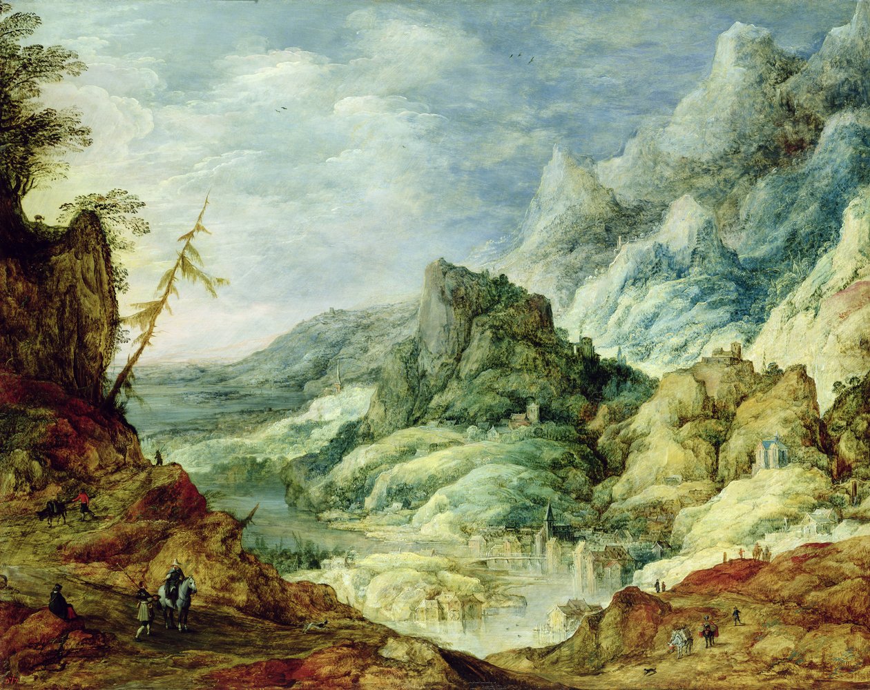 Alpenlandschap door Joos or Josse de Momper