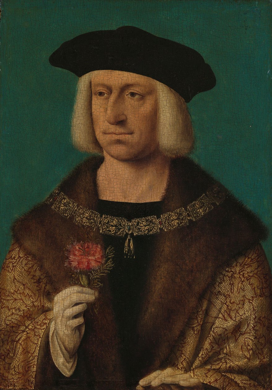 Portret van Maximiliaan I door Joos van Cleve
