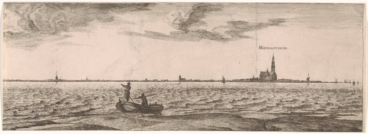 Gezicht op Maassluis door Joost van Geel