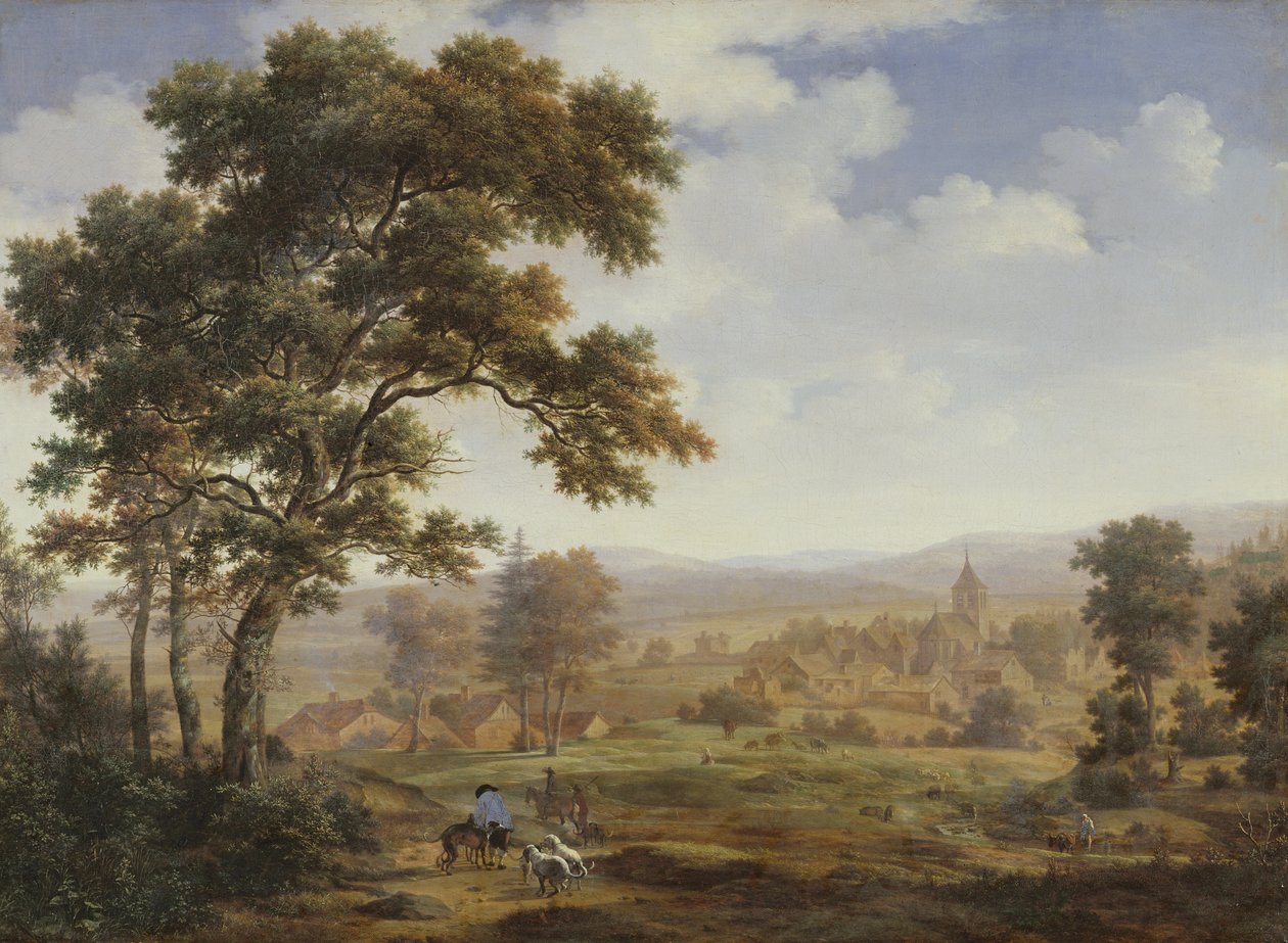 Landschap door Joris van der Haagen or Hagen
