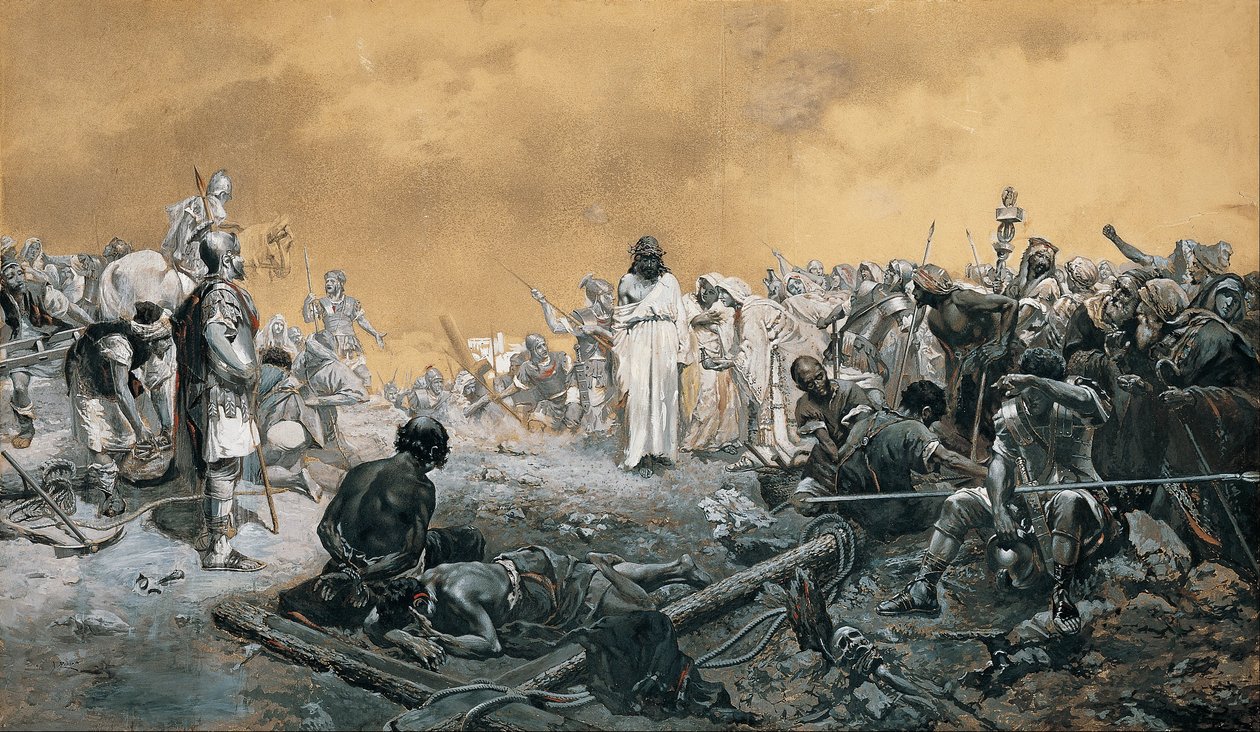 De Aankomst op Calvarie door José de Echenagusía