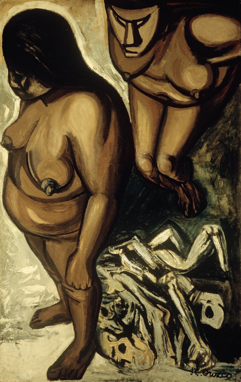 Indiase vrouwen, uit de Los teules-serie door José Clemente Orozco