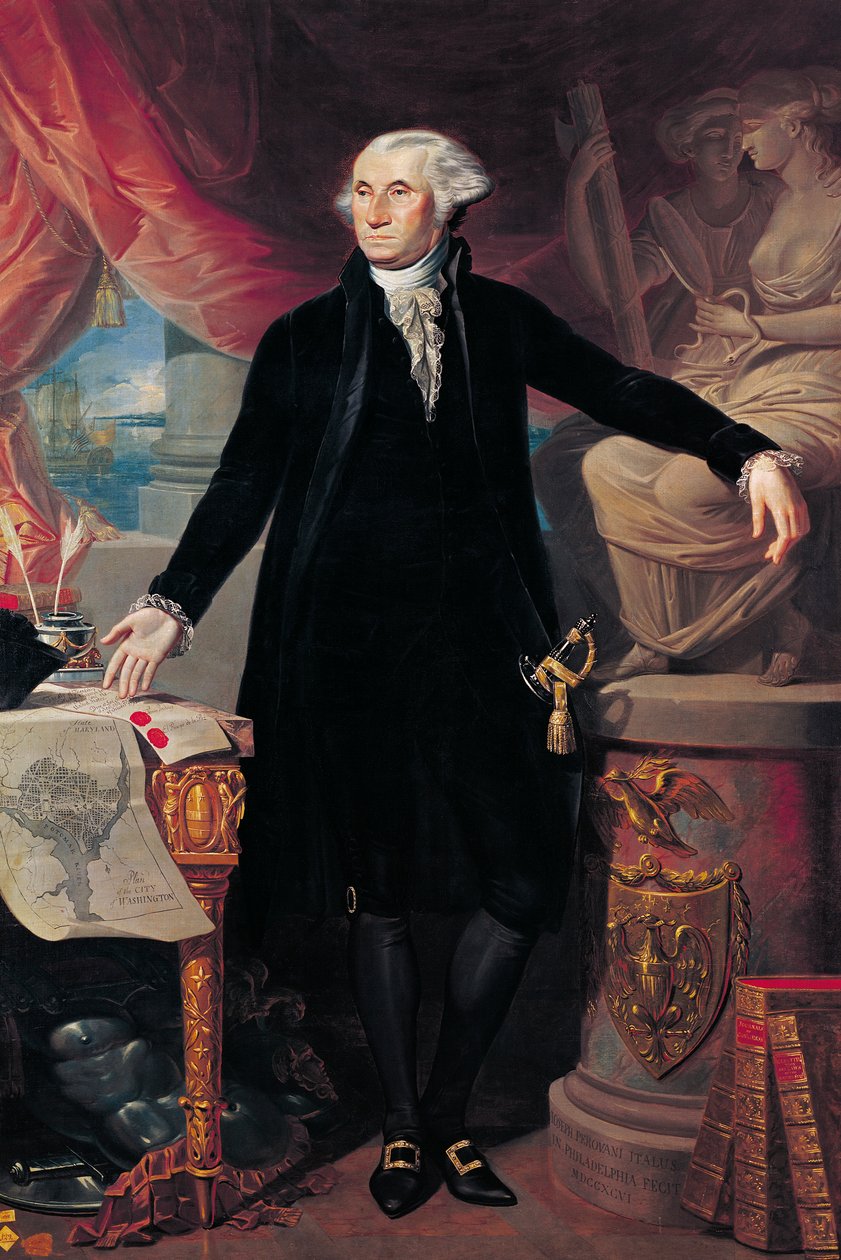 Portret van George Washington door José Perovani