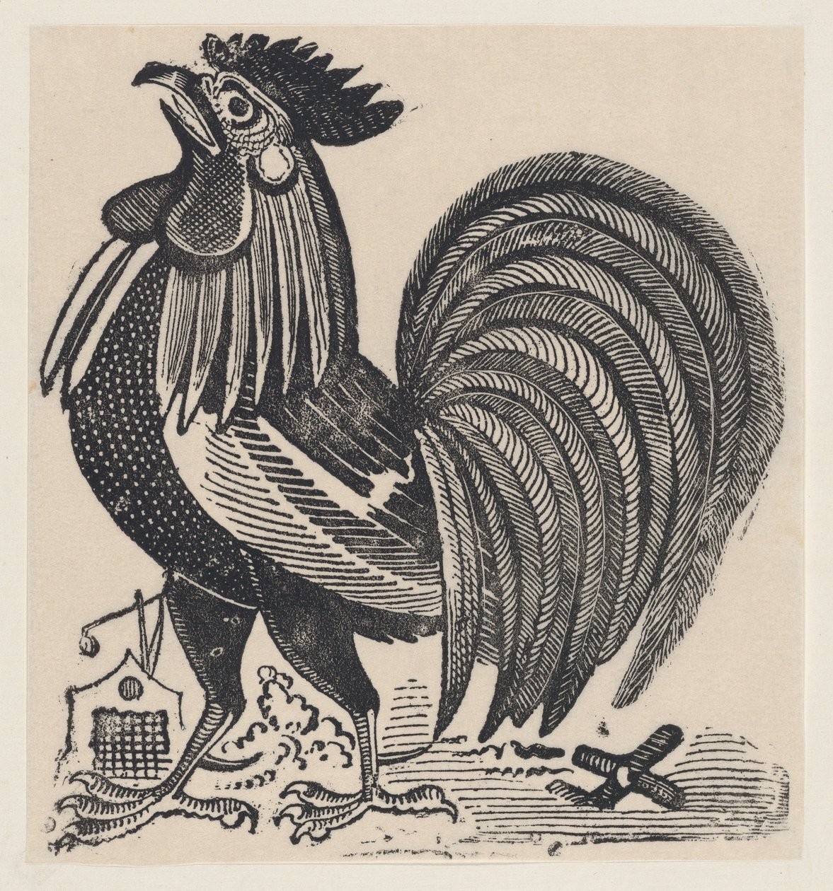 Een haan, ca. 1880-1910 door José Guadalupe Posada