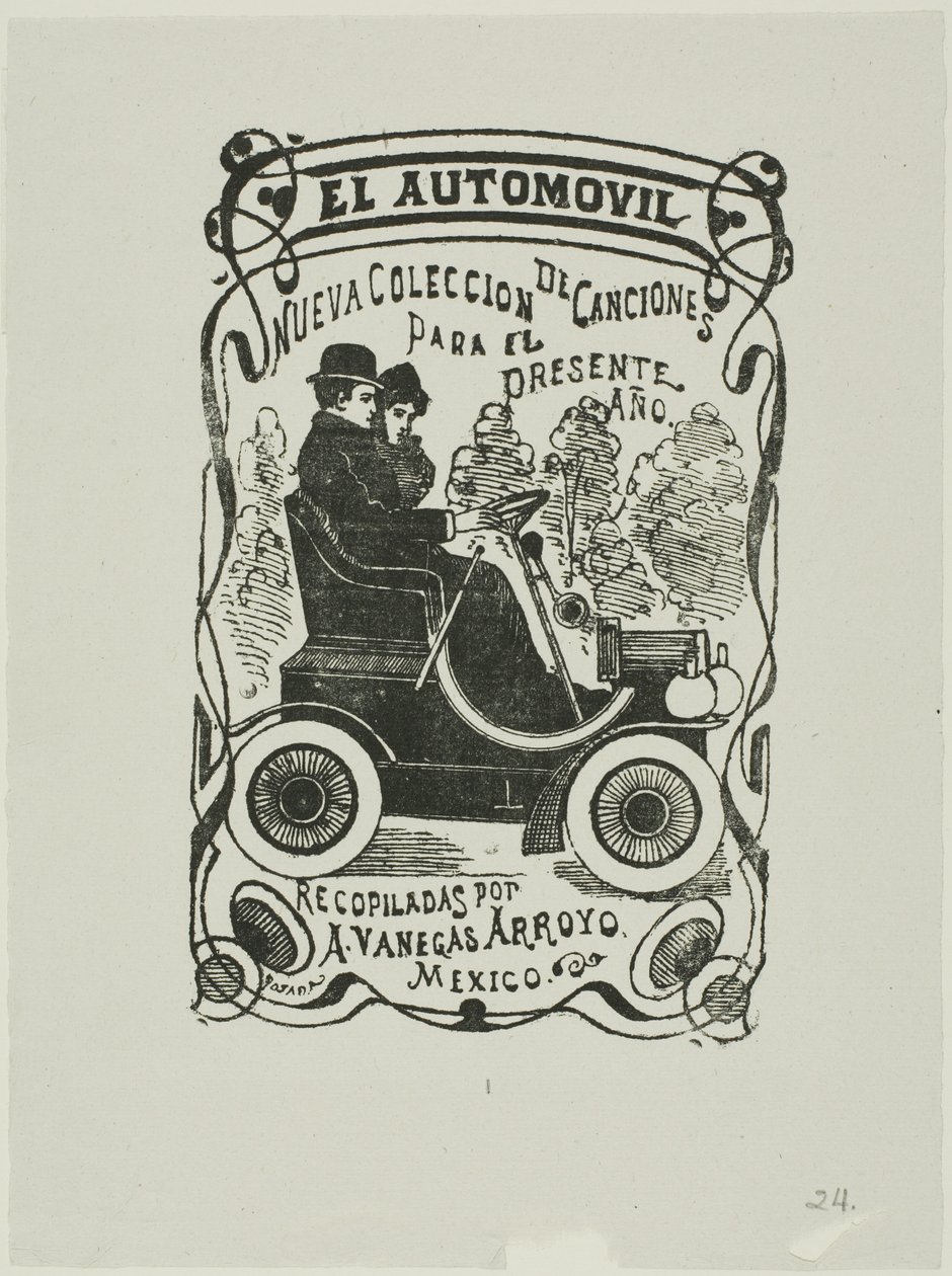 De Automobiel door José Guadalupe Posada