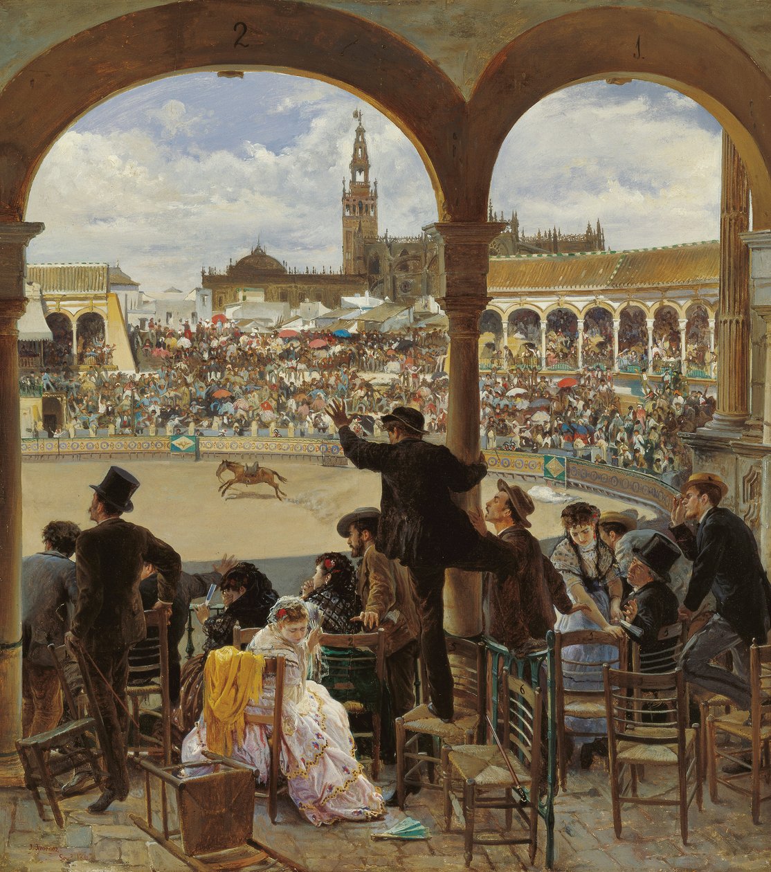 Een pas in de arena door José Jiménez Aranda