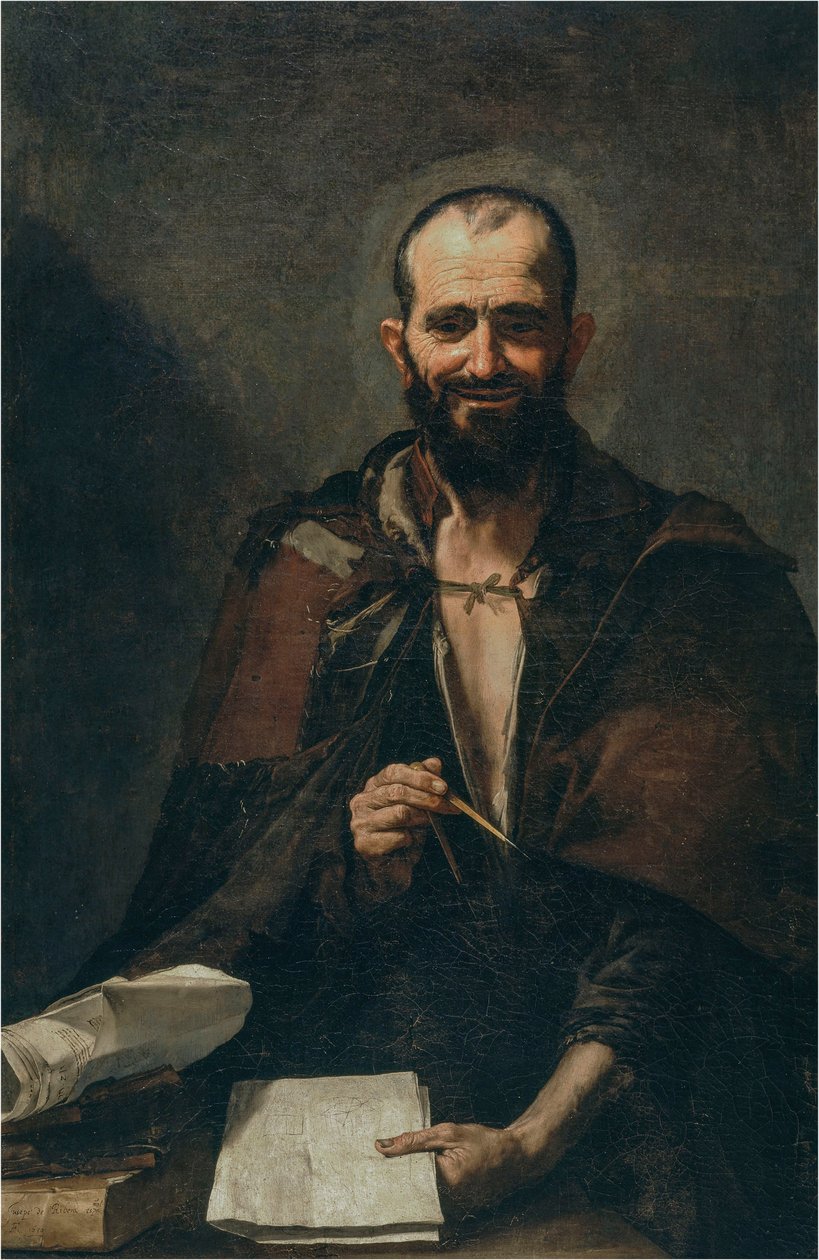 Democritus, 1630 door José Ribera de