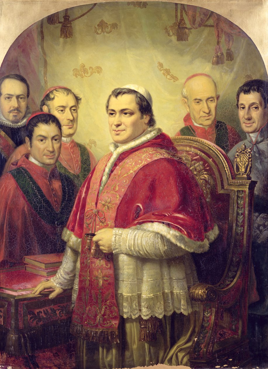 Paus Pius IX (1792-1878) 1847 door Jose Galofre Y Coma