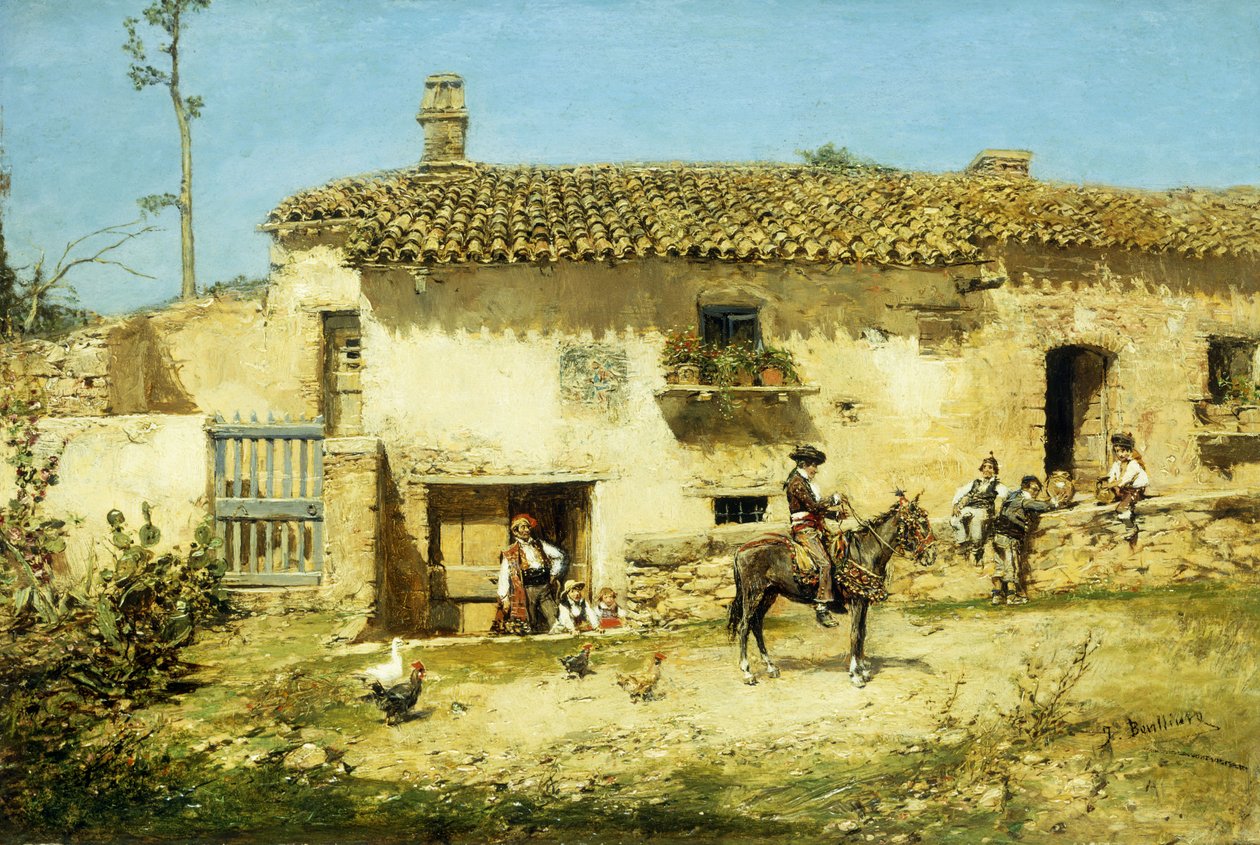 Een Spaanse Boerderij door Jose Benlliure y Gil