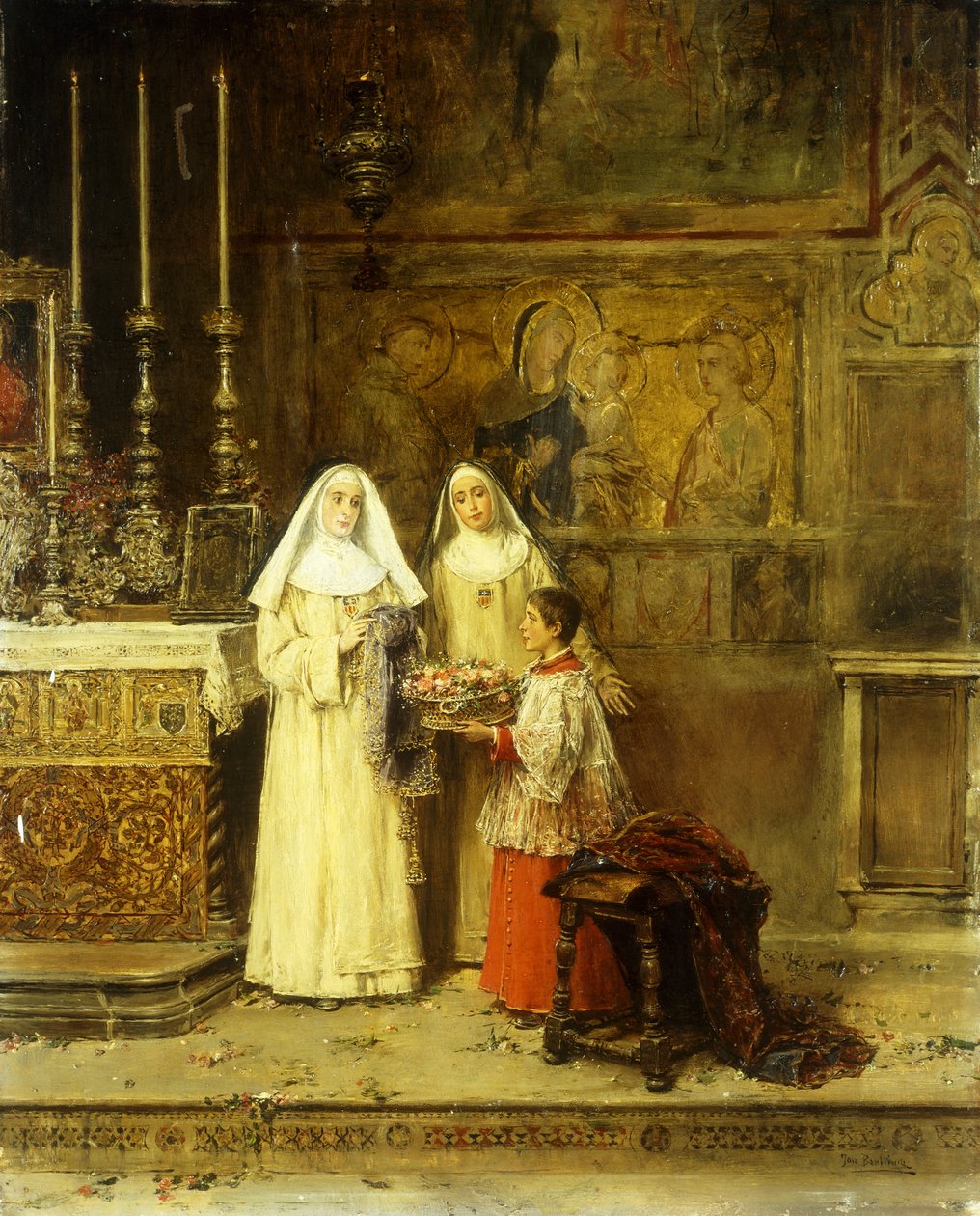 Viering van Santa Maria della Rosa door Jose Benlliure y Gil